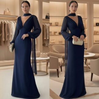 Vestido Místico Azul Marino