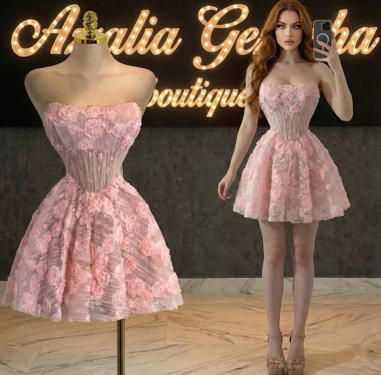 Vestido Jardín Rosa - Imagen 3
