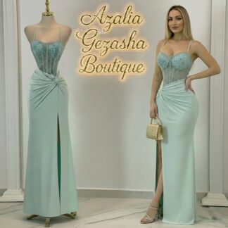 Vestido Petal Aqua