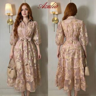 Vestido Bouquet Champagne