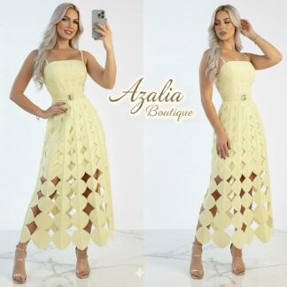 Vestido Geometria Amarilla