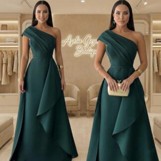 Vestido Ola Nocturna Esmeralda