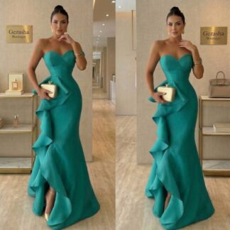 Vestido Imperial Verde Jade