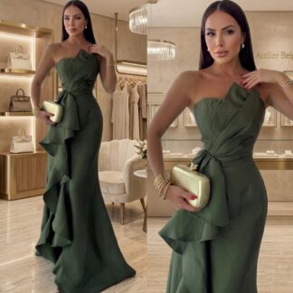 Vestido Imperial Verde Olivo