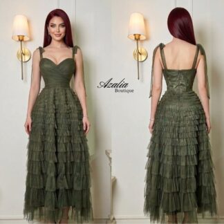 Vestido Esencia Verde Olivo